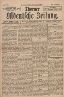 Thorner Ostdeutsche Zeitung. Jg.28, № 192 (17 August 1901) + dod.