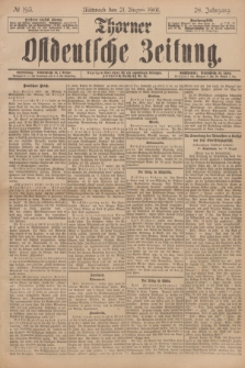 Thorner Ostdeutsche Zeitung. Jg.28, № 195 (21 August 1901) + dod.