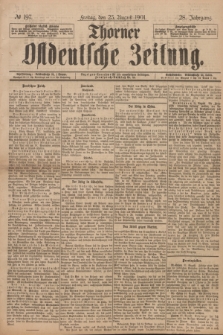 Thorner Ostdeutsche Zeitung. Jg.28, № 197 (23 August 1901) + dod.