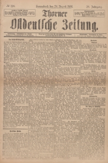 Thorner Ostdeutsche Zeitung. Jg.28, № 198 (24 August 1901) + dod.