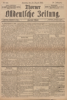 Thorner Ostdeutsche Zeitung. Jg.28, № 199 (25 August 1901) - Zweites Blatt