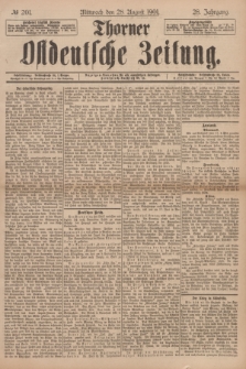 Thorner Ostdeutsche Zeitung. Jg.28, № 201 (28 August 1901) + dod.