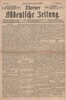 Thorner Ostdeutsche Zeitung. Jg.28, № 203 (30 August 1901) + dod.