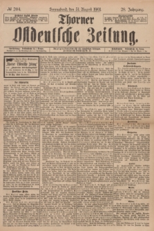 Thorner Ostdeutsche Zeitung. Jg.28, № 204 (31 August 1901) + dod.