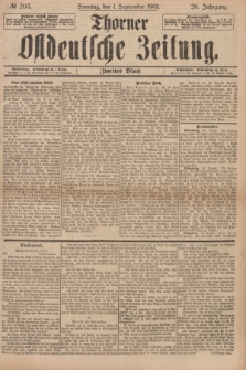 Thorner Ostdeutsche Zeitung. Jg.28, № 205 (1 September 1901) - Zweites Blatt