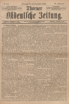 Thorner Ostdeutsche Zeitung. Jg.28, № 212 (10 September 1901) + dod.