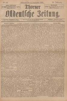 Thorner Ostdeutsche Zeitung. Jg.28, № 213 (11 September 1901) + dod.