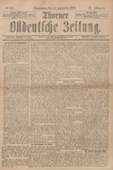 Thorner Ostdeutsche Zeitung. Jg.28, № 214 (12 September 1901) + dod.