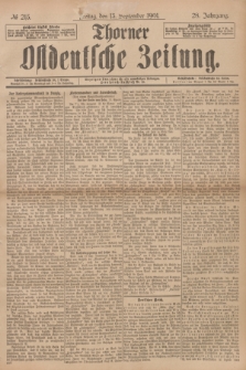 Thorner Ostdeutsche Zeitung. Jg.28, № 215 (13 September 1901) + dod.