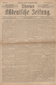 Thorner Ostdeutsche Zeitung. Jg.28, № 218 (17 September 1901) + dod.