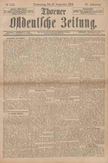 Thorner Ostdeutsche Zeitung. Jg.28, № 220 (19 September 1901) + dod.