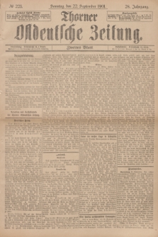 Thorner Ostdeutsche Zeitung. Jg.28, № 223 (22 September 1901) - Zweites Blatt