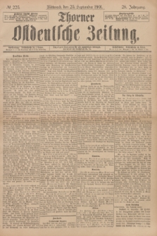 Thorner Ostdeutsche Zeitung. Jg.28, № 225 (25 September 1901) + dod.