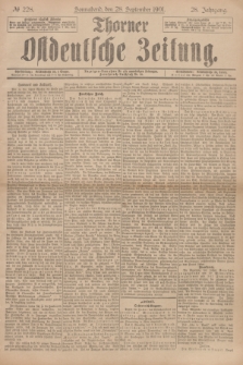 Thorner Ostdeutsche Zeitung. Jg.28, № 228 (28 September 1901) + dod.