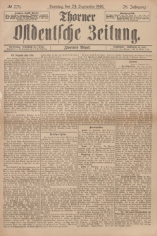 Thorner Ostdeutsche Zeitung. Jg.28, № 229 (29 September 1901) - Zweites Blatt