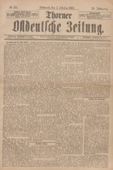 Thorner Ostdeutsche Zeitung. Jg.28, № 231 (2 Oktober 1901) + dod.