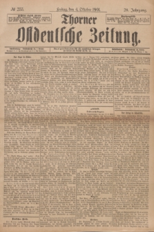 Thorner Ostdeutsche Zeitung. Jg.28, № 233 (4 Oktober 1901) + dod.