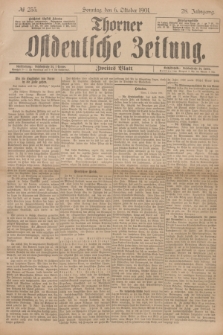 Thorner Ostdeutsche Zeitung. Jg.28, № 235 (6 Oktober 1901) - Zweites Blatt + dod.