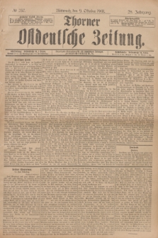 Thorner Ostdeutsche Zeitung. Jg.28, № 237 (9 Oktober 1901) + dod.