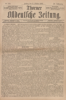 Thorner Ostdeutsche Zeitung. Jg.28, № 239 (11 Oktober 1901) + dod.