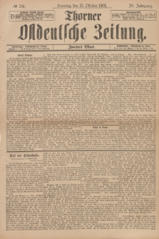 Thorner Ostdeutsche Zeitung. Jg.28, № 241 (13 Oktober 1901) - Zweites Blatt