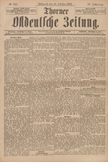 Thorner Ostdeutsche Zeitung. Jg.28, № 243 (16 Oktober 1901) + dod.