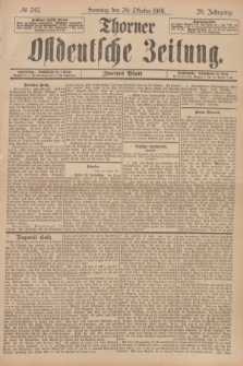Thorner Ostdeutsche Zeitung. Jg.28, № 247 (20 Oktober 1901) - Zweites Blatt