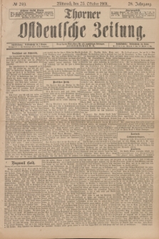 Thorner Ostdeutsche Zeitung. Jg.28, № 249 (23 Oktober 1901) + dod.