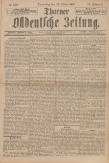 Thorner Ostdeutsche Zeitung. Jg.28, № 250 (24 Oktober 1901) + dod.