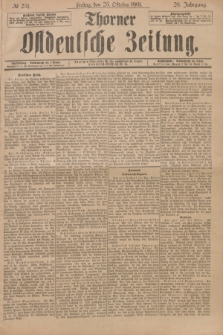 Thorner Ostdeutsche Zeitung. Jg.28, № 251 (25 Oktober 1901) + dod.