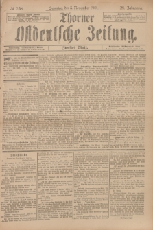 Thorner Ostdeutsche Zeitung. Jg.28, № 259 (3 November 1901) - Zweites Blatt