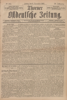 Thorner Ostdeutsche Zeitung. Jg.28, № 263 (8 November 1901) + dod.
