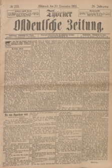 Thorner Ostdeutsche Zeitung. Jg.28, № 273 (20 November 1901) + dod.
