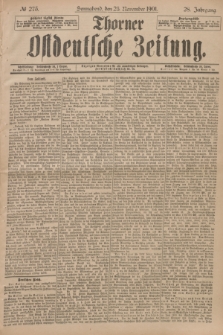 Thorner Ostdeutsche Zeitung. Jg.28, № 275 (23 November 1901) + dod.