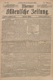 Thorner Ostdeutsche Zeitung. Jg.28, № 276 (24 November 1901) - Zweites Blatt
