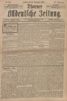 Thorner Ostdeutsche Zeitung. Jg.28, № 280 (29 November 1901) + dod.