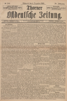 Thorner Ostdeutsche Zeitung. Jg.28, № 284 (4 Dezember 1901) + dod.