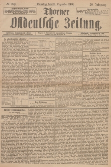 Thorner Ostdeutsche Zeitung. Jg.28, № 289 (10 Dezember 1901) + dod.