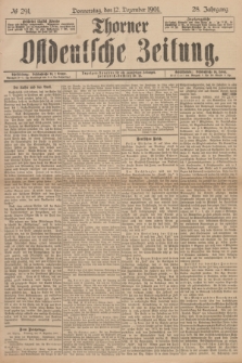 Thorner Ostdeutsche Zeitung. Jg.28, № 291 (12 Dezember 1901) + dod.