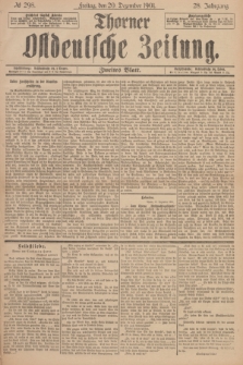 Thorner Ostdeutsche Zeitung. Jg.28, № 298 (20 Dezember 1901) - Zweites Blatt