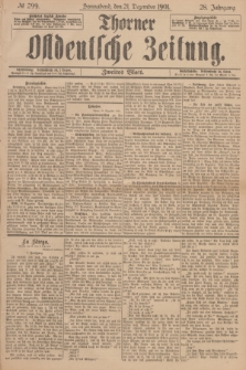 Thorner Ostdeutsche Zeitung. Jg.28, № 299 (21 Dezember 1901) - Zweites Blatt