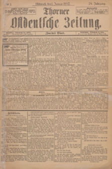 Thorner Ostdeutsche Zeitung. Jg.29, № 1 (1 Januar 1902) - Zweites Blatt