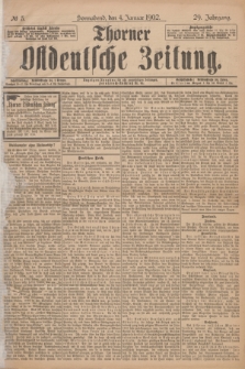 Thorner Ostdeutsche Zeitung. Jg.29, № 3 (4 Januar 1902) + dod.