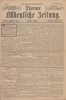 Thorner Ostdeutsche Zeitung. Jg.29, № 4 (5 Januar 1902) - Zweites Blatt