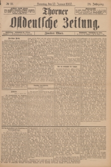 Thorner Ostdeutsche Zeitung. Jg.29, № 10 (12 Januar 1902) - Zweites Blatt