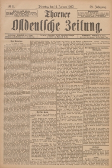 Thorner Ostdeutsche Zeitung. Jg.29, № 11 (14 Januar 1902) + dod.