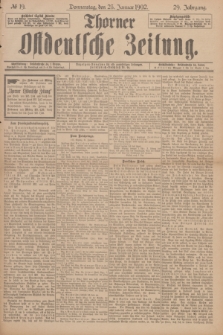 Thorner Ostdeutsche Zeitung. Jg.29, № 19 (23 Januar 1902) + dod.