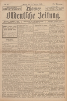 Thorner Ostdeutsche Zeitung. Jg.29, № 20 (24 Januar 1902) + dod.
