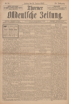 Thorner Ostdeutsche Zeitung. Jg.29, № 26 (31 Januar 1902) + dod.
