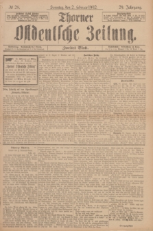 Thorner Ostdeutsche Zeitung. Jg.29, № 28 (2 Februar 1902) - Zweites Blatt + dod.